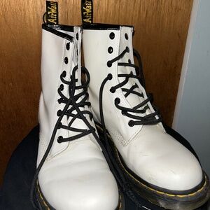 Woman’s white, Doc Martens